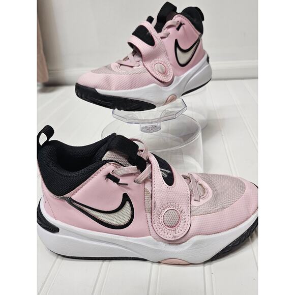 Nike Kids Team Hustle Pink Foam/Summit size 3.5 - Picture 2 of 6